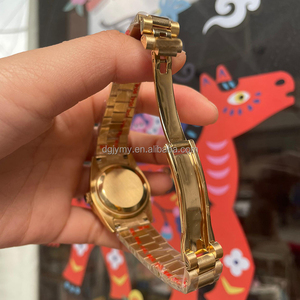 <span class=keywords><strong>Orologio</strong></span> Automatico Meccanico da Uomo con Diamanti Moissanite, Placcato in Oro 18K, <span class=keywords><strong>36</strong></span> <span class=keywords><strong>mm</strong></span>, Vetro Zaffiro, Supera il Test del Diamante - Product Image 6