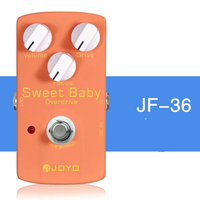 Pédale de guitare électrique JOYO série JF, distorsion, surcharge, égalisation, réverbération, compression, delay, boîtier en alliage d'aluminium.