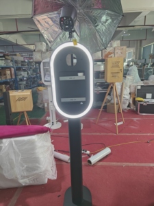 บูธถ่ายภาพ <span class=keywords><strong>iPad</strong></span> แบบปรับได้ระดับพรีเมียม - สถานีเซลฟี่แบบอินเทอร์แอคทีฟเชิงพาณิชย์ - ระบบถ่ายภาพสำหรับงานแสดงสินค้าและกิจกรรมต่างๆ - Product Image 2