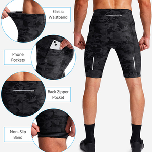 Shorts de vélo pour homme, extensibles, respirants, légers, anti-transpiration, avec rembourrage, pour le sport et les activités de plein air. - Product Image 3