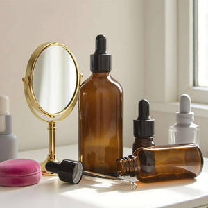 5ml <b>10ml</b> 30ml Glass Amber Essential Oils Set 30 ml Glass Dropper <b>Bottle</b> for Aroma With Child-proof Cap - Product Image 5