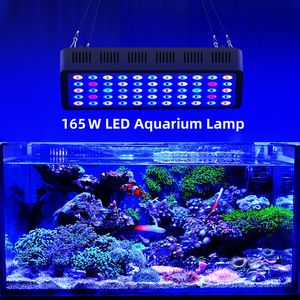 165W Tam Spektrum RGBW LED Akvaryum Aydınlatmaları IP44 Dereceli Kısılabilir Alüminyum Malzemeli Mercan Resif Aydınlatması Deniz Balık Tankları için - Product Image 5
