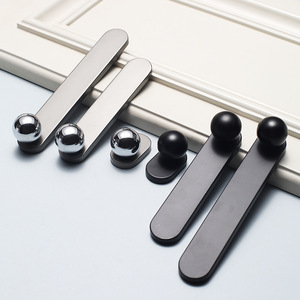 Modern Zinc Alloy <b>Door</b> Handles for Cabinets Wardrobes Drawers Kitchen Bedroom & Bathroom - Product Image 1