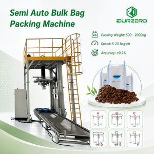 Máquina Semiautomática para Llenado y Empaquetado de Bolsas a Granel para Granos de <span class=keywords><strong>Café</strong></span>, Capacidad de 500-2000 kg, Máquina Empacadora de Bolsas Jumbo/Ton, Accionamiento Eléctrico - Product Image 1