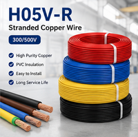 Werkslieferung H05V-R 300/500V PVC-Isoliertes Mehradriges Kupfer-Elektrokabel