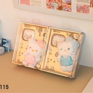 Écouteurs sans fil TWS-K115 Bluetooth 5.4 avec design étanche, options multicolores, et étui de protection porte-clés Hello Kitty en peluche - Product Image 2