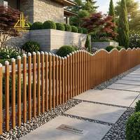 Grilles de clôture en aluminium à grain de bois personnalisables de 1,80 m de haut pour le jardinage urbain et la conception paysagère, pour un style moderne en extérieur