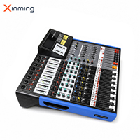 Console de mixage haute puissance RJ8/RJ12/RJ16 avec DSP 650W*2, mixeur professionnel de haute qualité, mixeur de musique DJ, mixeur sonore/audio/concerts