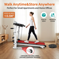 Tapis de course pliable silencieux pour usage domestique et bureau, avec écran, capacité 120 kg, idéal pour la marche rapide et le jogging (OEM)