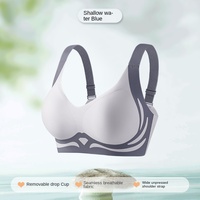 Soutien-gorge sport anti-affaissement à dos élégant, à armature fixe, une pièce, avec effet push-up et effet galbant, style gothique à couleurs contrastées pour femme