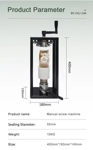 Chinese Fabriek Hot Verkopen Lage Prijs Handleiding Kan Afdichting Machine