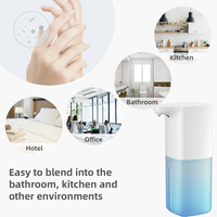 Nouveau distributeur automatique de savon mousse écologique pour salle de bain, hôtel et toilettes, recharge USB, matériau ABS blanc, design moderne
