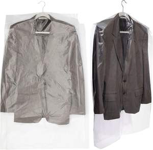 Sacs à vêtements en <span class=keywords><strong>plastique</strong></span> transparent bon marché pour suspendre les vêtements, sacs de nettoyage à sec housses de protection pour vêtements - Product Image 1