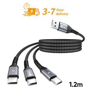 Wholesale SUNGUY 3-in-1 <b>USB</b> <b>C</b> 18W 1.2m Fast Charging <b>USB</b> <b>Cable</b> Phone Charger Data <b>Cable</b> Eco-Friendly with 3-Year Warranty - Product Image 1