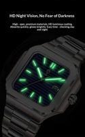 Jam Tangan Pria Binbond Bisnis Tali Baja Tahan Karat Quartz Tahan Air Tampilan Jarum Modis