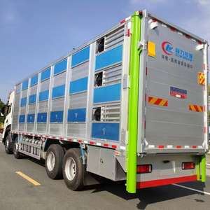 Camion de <span class=keywords><strong>transport</strong></span> de bétail Dongfeng Tianlong 8X4 de haute qualité, Euro 6, à moteur diesel, transmission manuelle, excellent état - Product Image 5