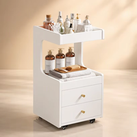 Chariot de salon de beauté sur roulettes pour la coiffure, chariot de salon de coiffure mobile avec tiroirs pour coiffeur