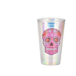 <span class=keywords><strong>2023</strong></span> Europa América personalizado Halloween creativo doble ventosa de plástico Festival tema ecológico transparente taza de agua fiesta - Product Image 2