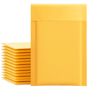 Enveloppe à bulles en kraft Mingshun Packaging, sac auto-adhésif en mousse PE, jaune doré, rectangulaire, pour l'emballage logistique e-commerce - Product Image 3