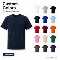 T-shirt à col rond pour homme avec logo personnalisé, OEM, coton peigné de qualité supérieure, streetwear, tee-shirt promotionnel, fabricant de t-shirts à marque privée