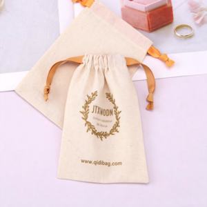 Bolsa de Almacenamiento de Joyerí<span class=keywords><strong>a</strong></span> <span class=keywords><strong>con</strong></span> Cordón, Reutilizable y Reciclable, de Lona, <span class=keywords><strong>con</strong></span> Logotipo Personalizado Impreso, Embalaje de Regalo de Algodón - Product Image 4