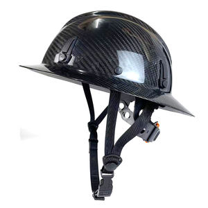 خوذة أمان ANT5PPE <span class=keywords><strong>ANSI</strong></span> <span class=keywords><strong>Z89</strong></span> من ألياف الكربون بحافة كاملة خفيفة الوزن للاستخدام الصناعي والإنشائي - Product Image 5