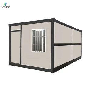 <span class=keywords><strong>Cabine</strong></span> Modulaire en Acier à Montage Rapide, Conception Pliante Préfabriquée pour Bureau Temporaire, Logement de Chantier, Utilisation en Camp, Maison Pliante - Product Image 1