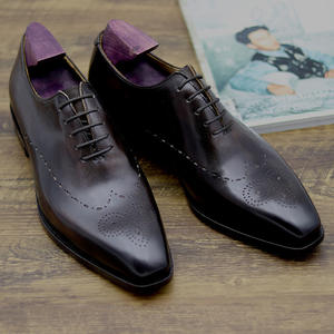 Estilo caliente Goodyear welted Oficina brogue traje zapatos hombres zapatos ligeros hechos a mano para hombres zapatos de cuero genuino de alta calidad para hombres - Product Image 1