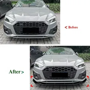 สปอยเลอร์กันชนหน้ารถยนต์ StarNav สำหรับ A5 8W TFSI TDI S-Line รุ่น A5 S5 B9 B9.5 ปี 2020-2024 ชุดแต่ง Facelift - Product Image 6
