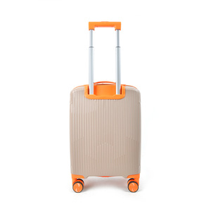 <span class=keywords><strong>Valigia</strong></span> Classica di Lusso Nuova 20'' in PP con Apertura Frontale, Serratura, Impermeabile, Colore Arancione e Grigio, Ruote Girevoli - Product Image 2