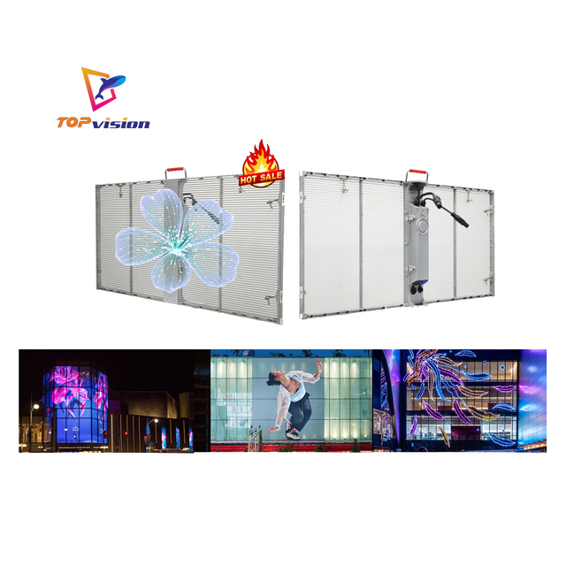 TOPvision Shopping Mall HD Transparent LED Advertising Window