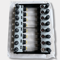 Régulateurs de débit d'eau de refroidissement Machine de moulage par injection de précision Perspective de distributeur de débit d'eau avec raccord pneumatique