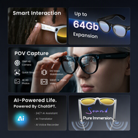 Nouvelles Lunettes Intelligentes 2026 Y4 avec Streaming en Direct en Première Personne, Double Puce, Caméra 8MP, WiFi 6 et Traduction IA