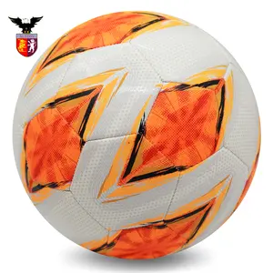 Benutzer definiertes Logo PVC Leder Werbe fußball Fußbälle Größe 5 Fußbälle Futsal Ball