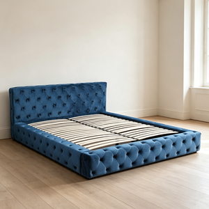 <span class=keywords><strong>Lit</strong></span> moderne 180x200 100*190 <span class=keywords><strong>Lit</strong></span> king-size avec rangement et revêtement en <span class=keywords><strong>tissu</strong></span> velours - Product Image 3