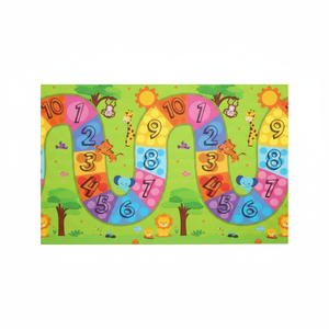 Tapis de jeu double-face 100x140x0,7 cm XPE pour bébé-Tapis de jeu enroulable imperméable non toxique coloré pour les enfants. - Product Image 1