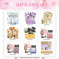 Coffret Cadeau Bain et Spa pour Adolescents, Prix Usine, Vente Chaude en Gros, Contient Gel Douche Moussant, Gommage Corporel et une Éponge