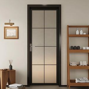 <span class=keywords><strong>Puerta</strong></span> de Seguridad de <span class=keywords><strong>Aluminio</strong></span> de Perfil Delgado, Insonorizada, Tipo Abatible, para Cocina, Baño y Espacios Comerciales - Product Image 1