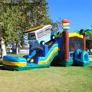 Castillo Inflable de PVC Comercial, Tobogán Acuático, Casa de Juegos Interior/Exterior, Casa de Brinco con Soplador, Modelo de Producto para Niños - Product Image 1
