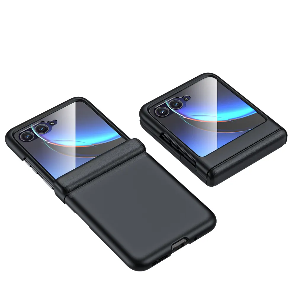 Untuk Motorola Razr 40 Ultra penutup telepon genggam semprotan minyak kulit tengah engsel kulit untuk Razr 40 Ultra casing ponsel