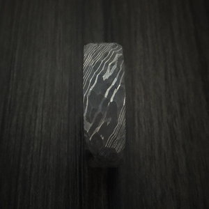 خاتم ترصيع من قشرة أذن التنغستن الأسود 8-خاتم زفاف من حجر الياقوت الأزرق للرجال - Product Image 5