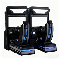 Machine d'arcade de course à monnayeur, simulateur de conduite avec volant, jeu vidéo 2 joueurs pour centre de jeux et parc d'attractions