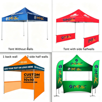 Tente portable en aluminium imperméable et coupe-vent sur mesure 10x10ft 10x15ft 10x20ft pour la promotion publicitaire des marques d'usine (vente en gros)
