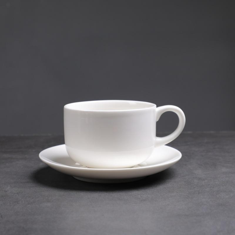 222-e รันคัพ + ชุดจานรอง (สีขาว) 240มล