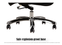 Chaise de bureau de direction ergonomique et confortable à bas prix, avec repose-pieds, en cuir PU noir de luxe, inclinable