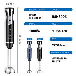 Batidora de mano JAMAKY 110V 240V eléctrica ajustable para batir alimentos para bebés, máquina multifuncional para moler - Product Image 3