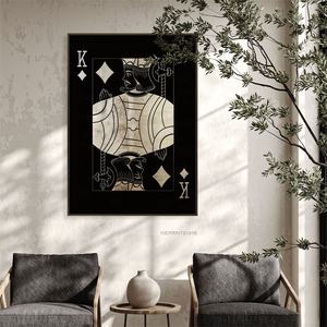 Toile non encadrée, images de Style nordique, décoration de maison, <span class=keywords><strong>Poker</strong></span>, peinture murale personnalisée, Art - Product Image 2