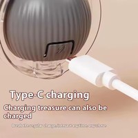 Jouet intelligent pour animaux de compagnie à la mode, nouvellement amélioré, interactif automatique, en silicone, chargeur USB, balle roulante pour chats et chiens