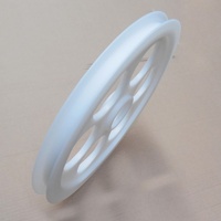 Rueda de Polea de Plástico POM Blanca Grande Personalizada / Rodillos de Plástico / Polea de Plástico Grande