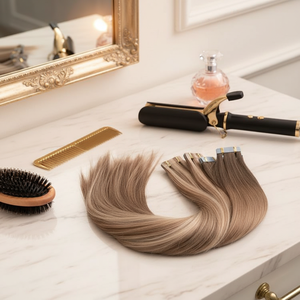 <span class=keywords><strong>Nouvelle</strong></span> Arrivée Extensions de Cheveux Humains Premium 100% Russes Européens Double Drawn Remy Skin Weft de Haute Qualité à Bandes Adhésives - Product Image 1